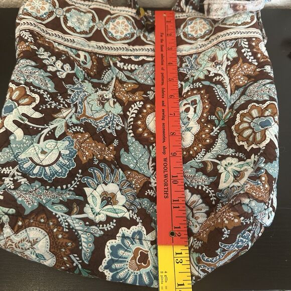 Vera Bradley Java Blue & Brown Quilted Retired Medium Tote Bag - Picture 8 of 8